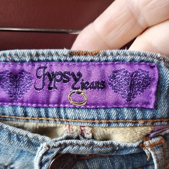 Gypsy Jeans RARE VINTAGE 70'S Striped Women's Flare Jeans - Picture 2 of 15